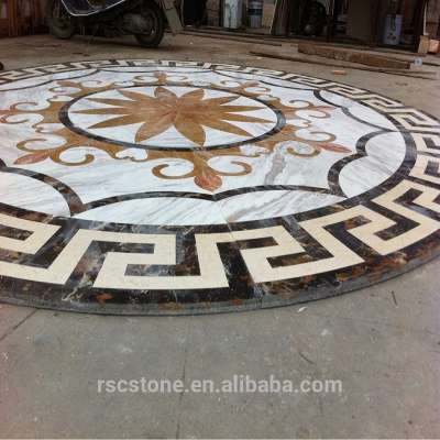 Natural colourful marble medallion tile lowes